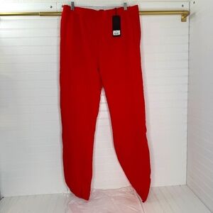 NWT Suzie Kondi FT Unisex Track Pants French Red Larger Authenticated